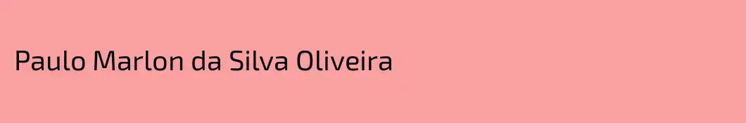 Paulo Marlon da Silva Oliveira